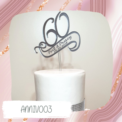 Anniversary Cake Topper