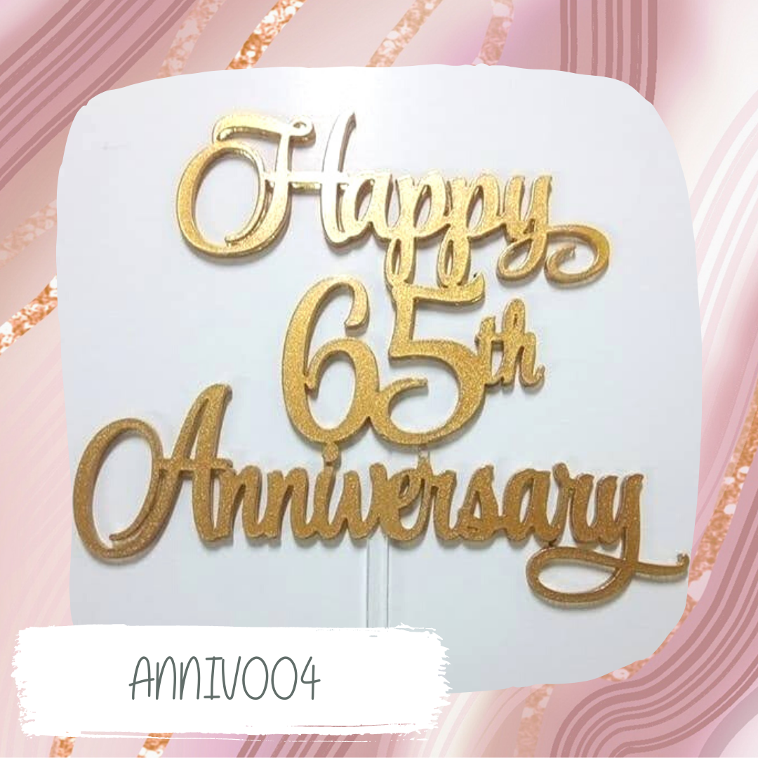 Anniversary Cake Topper