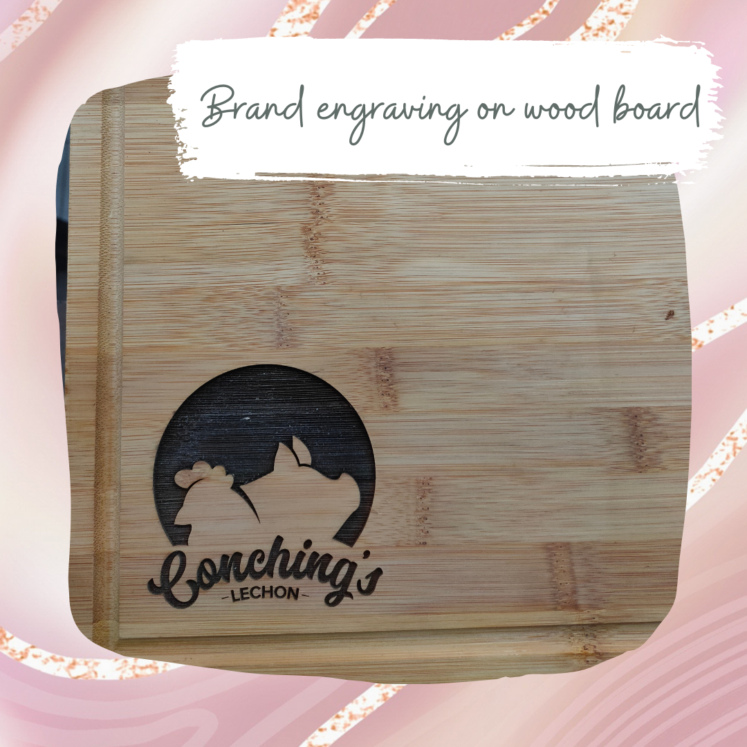 Engraved Bamboo Rectangular Wood Board