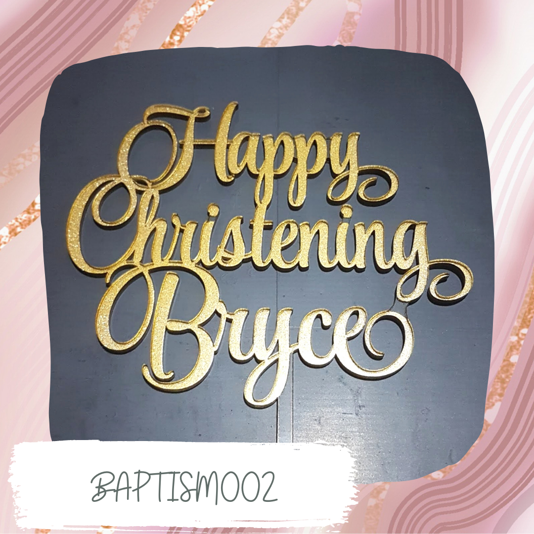 Baptism Cake Topper