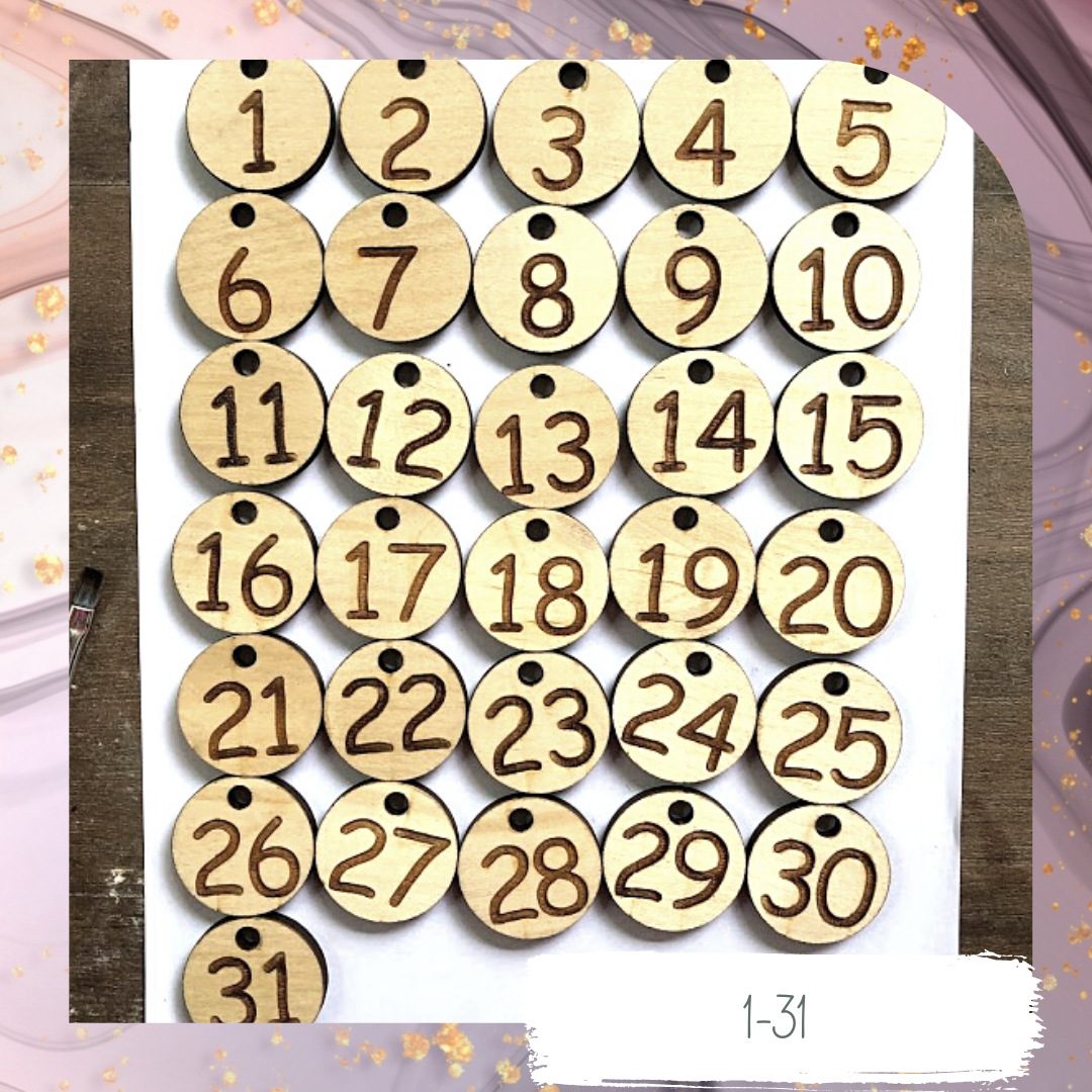 Wooden Calendar with Routine Set