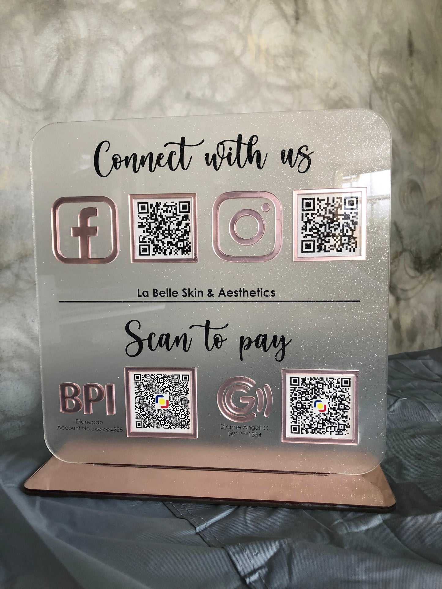 Social / Payment QR Sign