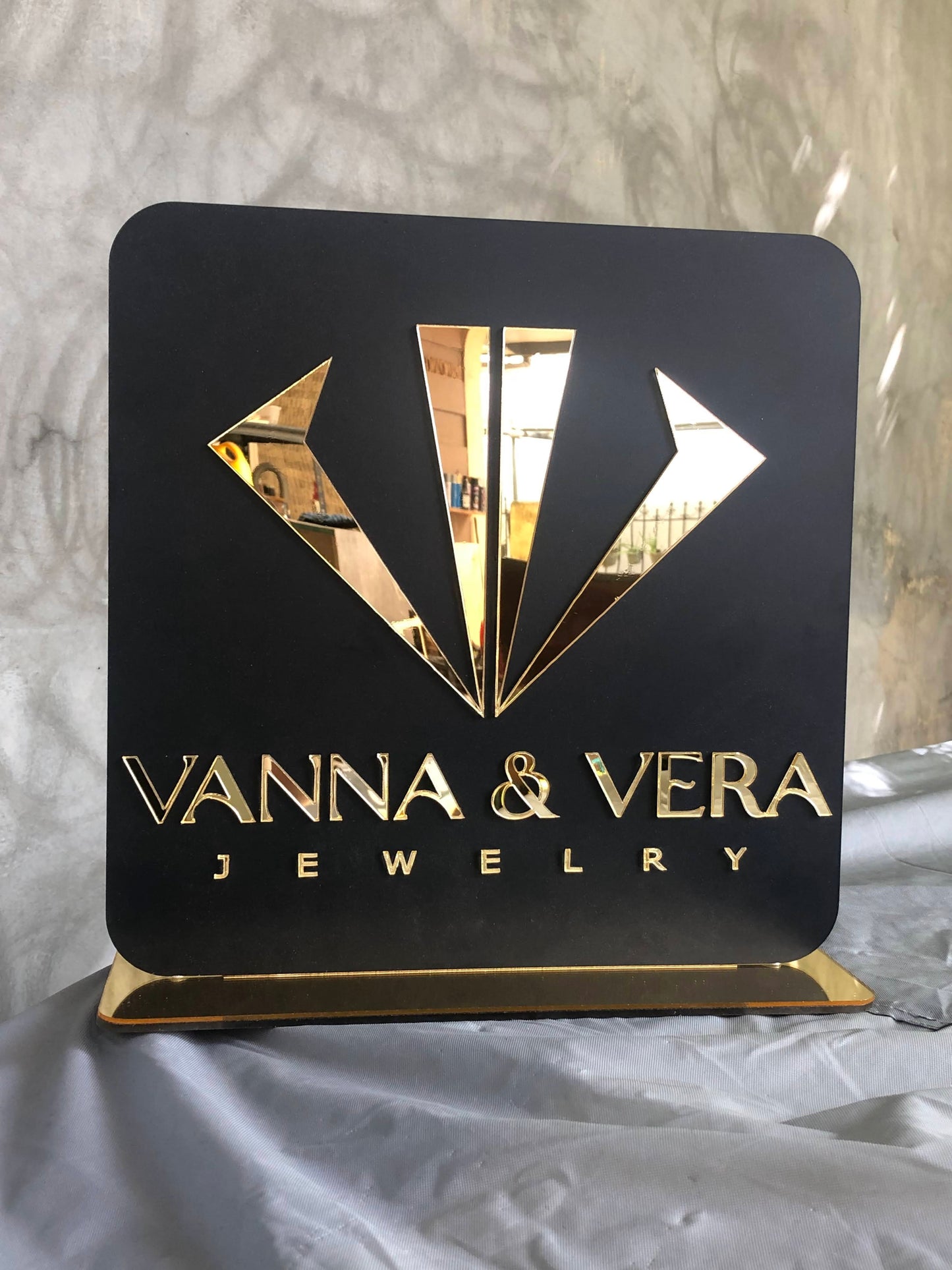 Signature Luxe Logo Standee