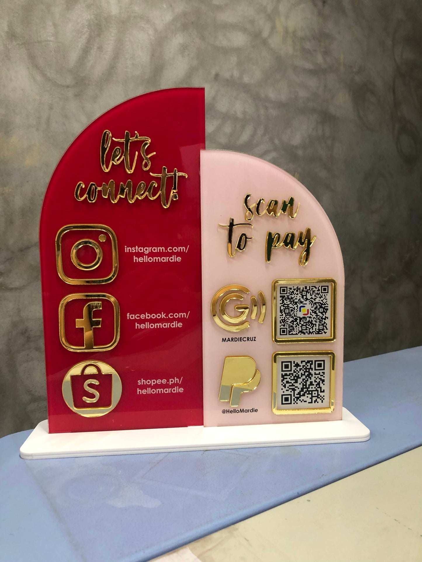 Social / Payment QR Sign