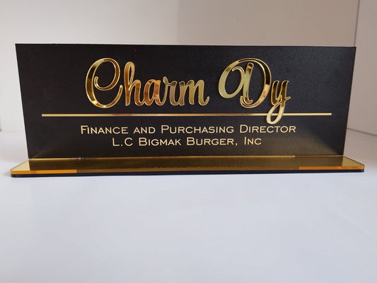 Desk Name Plate
