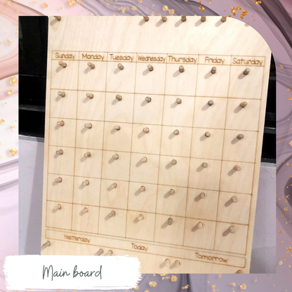 Montessori-Inspired Wooden Calendar Set