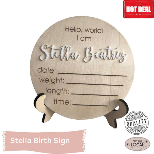 Stella Baby Birth Sign