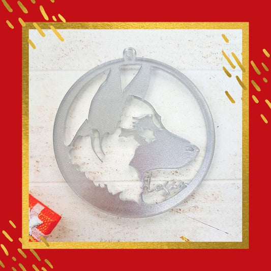 German Shepherd Christmas Ornament - Regular Design