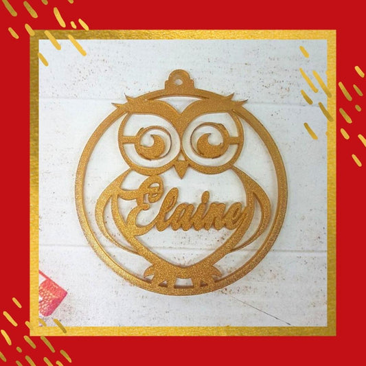 Owl Christmas Ornament - Regular Design