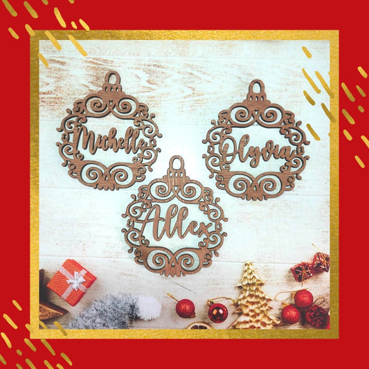 Wooden Luxe Christmas Ornament