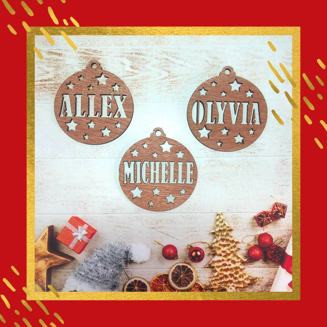 Star Ball Christmas Ornament - Regular Design